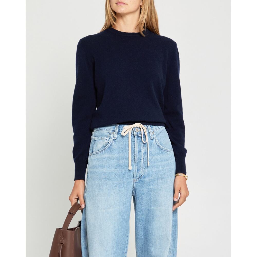 Few Moda Scarlet Cashmere Crewneck Sweater - XS Midnight Blue